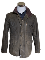 Barbour Jacket M Olive Green Sapper Waxed Cotton
