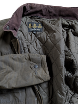 Barbour Jacket M Olive Green Sapper Waxed Cotton