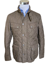 Barbour Jacket L Khaki Green Ariel Padded Quilt Polyester
