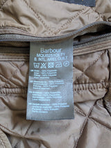 Barbour Jacket L Khaki Green Ariel Padded Quilt Polyester