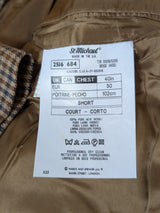 Vintage Marks & Spencer St Michael Blazer 40/42 Brown Check 2-button Wool