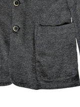 Barena Venezia Cardigan Sweater Jacket S/48 Charcoal Wool