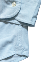 Doriani Milano Polo Shirt XXL Ice Blue Cotton Pique
