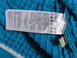 Pal Zileri Knit Polo XXL/56 Turquoise Blue Cotton