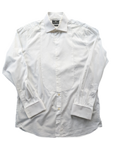 Chester Barrie Formal Shirt 16 White Tuxedo Bibbed Front Cotton Canclini