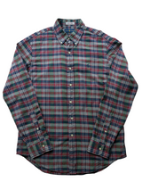 Polo Ralph Lauren Shirt M Dark Multi-Colored Plaid Madras Cotton