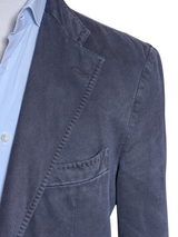 LBM 1911 Sport Jacket 40R Navy Blue 3-button Washed cotton