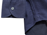 Chester Barrie Shirt 16 Navy Luxe Cotton Thomas Mason