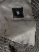 Hugo Boss Sport Coat 44R Earthy Grey Wool Tesse