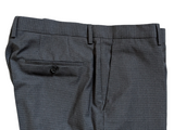 Hugo Boss Suit 44R Charcoal Check Wool Reda