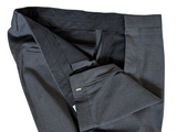 Hugo Boss Suit 44R Charcoal Check Wool Reda