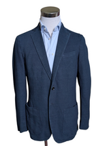 Colombo Unconstructed Sport Coat 38R Soft Naby 2-button Cotton