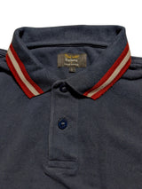 Barbour x Land Rover Polo Shirt M/L Navy Blue Cotton Pique