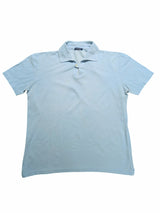 Gran Sasso Polo Shirt M Light Blue Cotton Pique