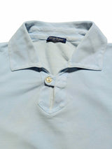 Gran Sasso Polo Shirt M Light Blue Cotton Pique