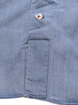 Mazzarelli Shirt M/15.75 Light Blue Chambray Cotton