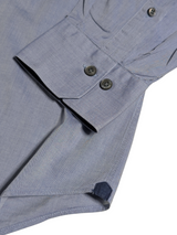 Pal Zileri Shirt L/16 Pale Blue-Grey Cotton