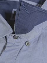 Pal Zileri Shirt L/16 Pale Blue-Grey Cotton
