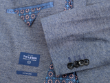 TM Lewin London Sport Coat 38R Slim Blue Weave Cotton/Linen