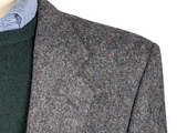 Vintage Marks & Spencer Sport Coat 44L Grey Donegal Flecked 2-button Wool