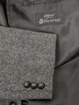 Vintage Marks & Spencer Sport Coat 44L Grey Donegal Flecked 2-button Wool