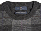 Marks & Spencer Sweater S/M Grey/Black Plaid Lambswool