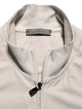 Corneliani Soft Jacket S/48 Bone Cream Suede Trim
