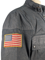 Ralph Lauren M65 Belted Jacket M Midnight Waxed Cotton