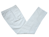 LBM 1911 Trousers 33 White High Rise Flat Front Thin Cotton/Linen
