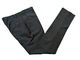 Luigi Bianchi Trousers 36 Black Flat Front Tailored fit Wool/Mohair