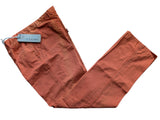 LBM 1911 Trousers 36 Orange Flat front Relaxed fit Cotton/Linen
