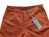 LBM 1911 Trousers 36 Orange Flat front Relaxed fit Cotton/Linen