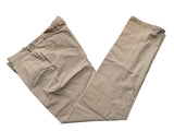 LBM 1911 Trousers 35/36 Beige Flat front Straight Leg Cotton