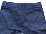 Luigi Bianchi Trousers 32/33 Bright navy blue Flat front Sim fit Cotton/Elastane