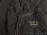 Barbour Coat L/XL Soft Black Microfibre Padded Polar Quilt Polyester
