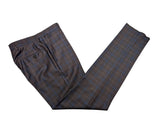 Benjamin Suit Navy/Brown Plaid 2-Button REDA Wool