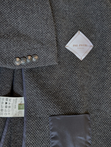 Pal Zileri Soft Knit Sport Coat 41/42R Charcoal Grey Wool/Cotton/Silk/Cashmere