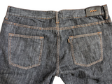 Zegna Couture XXX Jeans 34 Dark Charcoal Grey 5 pocket Cotton Denim