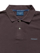 Hackett Polo Shirt M Brown Cotton Pique