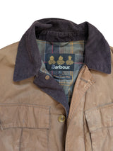Barbour Coat S/M Tan Livingstone Waxed Cotton