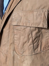 Barbour Coat S/M Tan Livingstone Waxed Cotton