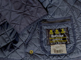 Barbour Jacket S/M Navy Blue Eksdale Padded Quilt Polyester
