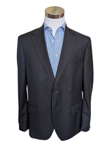 Artigiani x VBC Sport Coat Blazer 44R Black Wool Fresco