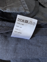 Oscar Jacobson Maverick Overshirt/Jacket L Slim Navy Blue Linen