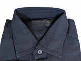 Barba Dandylife Shirt 15.5 Midnight Blue Garment Washed/Dyed Cotton
