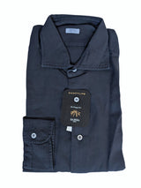 Barba Dandylife Shirt 17 Midnight Blue Garment Washed/Dyed Cotton