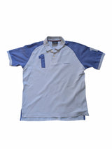 Hackett Polo Shirt M Sky Blue Cotton Pique