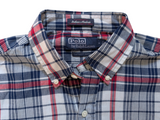 Polo Ralph Lauren Popover Shirt M White Multi Plaid Madras Cotton