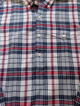 Polo Ralph Lauren Popover Shirt M White Multi Plaid Madras Cotton