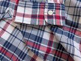 Polo Ralph Lauren Popover Shirt M White Multi Plaid Madras Cotton